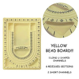 Flocked Bead Board Bracelet Beading Organizer Jewelry Making Tray