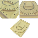 Flocked Bead Board Bracelet Beading Organizer Jewelry Making Tray