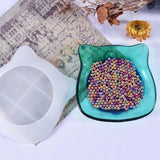 Cat Head Silicone Mold for Irregular Storage Box Container