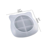 Cat Head Silicone Mold for Irregular Storage Box Container