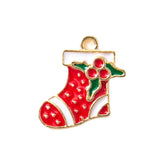 30pcs Christmas Tree Socks Charm Pendant for Jewelry Making DIY
