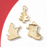 30pcs Christmas Tree Socks Charm Pendant for Jewelry Making DIY