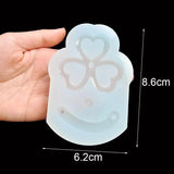 Rotating Leaf Epoxy Resin Mold Shaker Jewelry Silicone Key Chain Mold