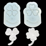 Rotating Leaf Epoxy Resin Mold Shaker Jewelry Silicone Key Chain Mold