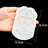Rotating Leaf Epoxy Resin Mold Shaker Jewelry Silicone Key Chain Mold