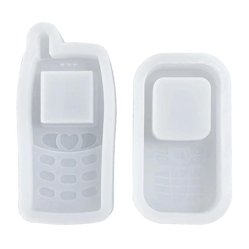 Small Phone Quicksand Silicone Mold Epoxy Resin Casting Pendant