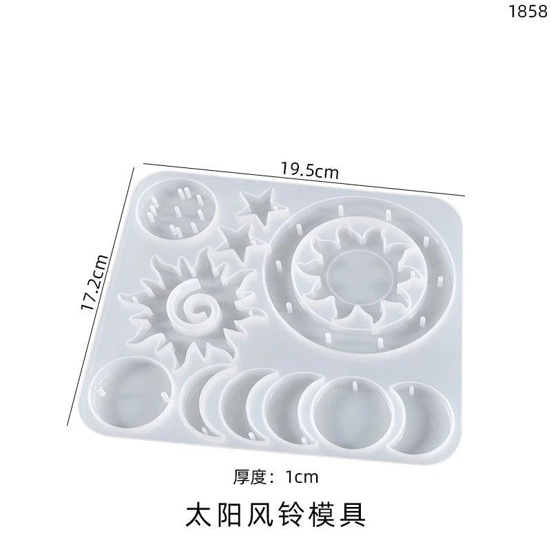 DIY Sun Moon Bird Butterfly Silicone Epoxy Resin Mold Jewelry Tools