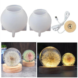 DIY Round Ball Night Light Silicone Mold Jewelry Tool