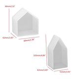 House Shaped Resin Mold DIY Jewelry Insect Plant Specimen Making Micro Landscape
