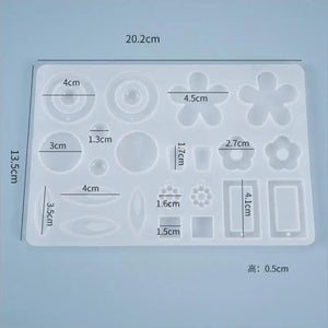 Silicone Mould Resin Craft Earring Pendant Shape Epoxy Molds
