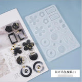 Silicone Mould Resin Craft Earring Pendant Shape Epoxy Molds