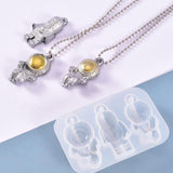Universe Space Astronaut Pendant Silicone Mold DIY Lightning Key Jewelry
