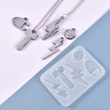 Universe Space Astronaut Pendant Silicone Mold DIY Lightning Key Jewelry