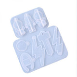 Universe Space Astronaut Pendant Silicone Mold DIY Lightning Key Jewelry