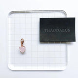 Heart Charm Pendant with Pink Stone - Jewelry Gift