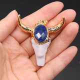 Bone & Gemstone Pendant DIY Necklace Earrings