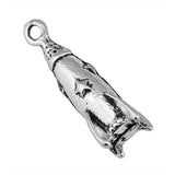 10pcs 24x9x9mm 3D Rocket Charms Jewelry Accessories Antique Silver/Bronze