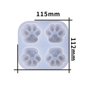 Love Cat Paw Silicone Mold for DIY Keychain Jewelry