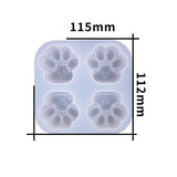 Love Cat Paw Silicone Mold for DIY Keychain Jewelry
