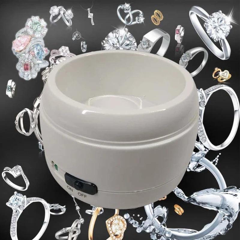 Professional Ultrasonic Jewelry Cleaner for Rings Necklaces Watches Dentures