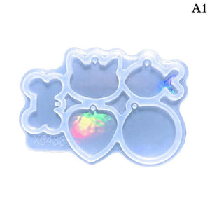 Holographic Pets Charm Silicone Mold for Resin Crafting