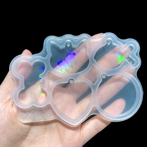 Holographic Pets Charm Silicone Mold for Resin Crafting
