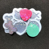 Holographic Pets Charm Silicone Mold for Resin Crafting