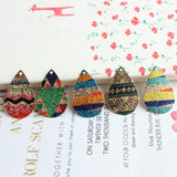 10pcs Water Droplets Pattern Pendants DIY Jewelry Bracelet Charm Hair Accessorie