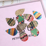 10pcs Water Droplets Pattern Pendants DIY Jewelry Bracelet Charm Hair Accessorie