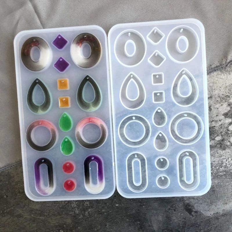 Crystal Epoxy Resin Mold Earrings Pendant Casting Silicone Mould DIY Crafts
