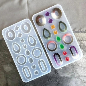 Crystal Epoxy Resin Mold Earrings Pendant Casting Silicone Mould DIY Crafts