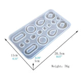 Crystal Epoxy Resin Mold Earrings Pendant Casting Silicone Mould DIY Crafts