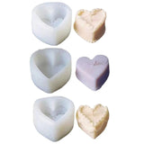 Love Heart Shape Cake Candle Mold DIY Valentine Decor