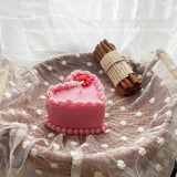 Love Heart Shape Cake Candle Mold DIY Valentine Decor