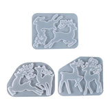 Christmas Elk Keychain Epoxy Resin Mold Silicone Mould