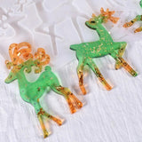 Christmas Elk Keychain Epoxy Resin Mold Silicone Mould