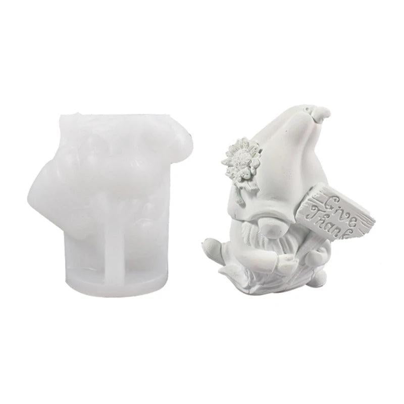 Bearded Dwarf Epoxy Casting Mold for Christmas Party Decor