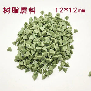12x12mm Jewelry Resin Tetrahedron Polishing Rock Tumbler Lapidary Filler