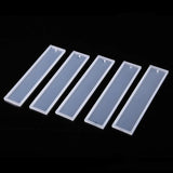 5pcs Silicone Epoxy Resin Bookmark Mold Pendant Charms DIY Mould