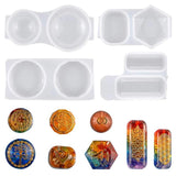 4 Pack Silicone Resin Moulds for Pendant Jewelry Resin Casting