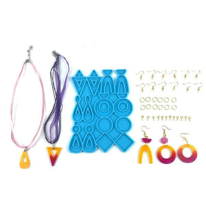 Silicone Resin Mold for Earrings & Necklaces DIY Craft