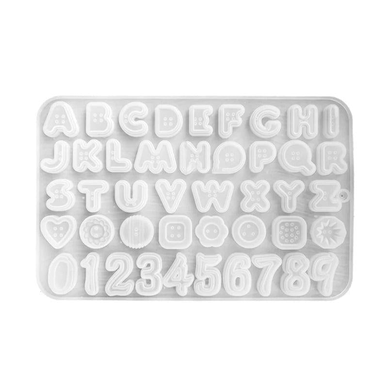Alphabet and Number Silicone Muffin Pan Mold DIY Baking Cookies Fondant Mold