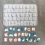 Alphabet and Number Silicone Muffin Pan Mold DIY Baking Cookies Fondant Mold