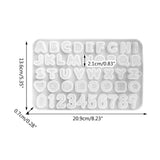 Alphabet and Number Silicone Muffin Pan Mold DIY Baking Cookies Fondant Mold