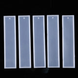 5pcs Silicone Bookmark Casting Mold Epoxy Resin Mould DIY Craft Tools
