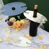 Resin Wine Rack Mold Translucent Glass Holder Tray Epoxy Casting Silicone