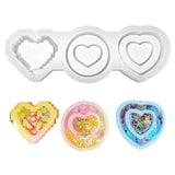 Glossy Geometry Silicone Resin Mold DIY Keychain Pendant for Bag Decorations