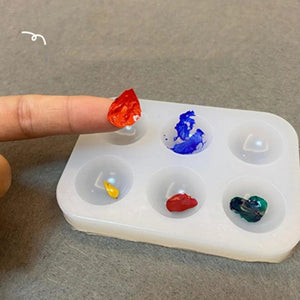 Silicone Artist Paint Palette Mold DIY Resin Mold Paint Tray Mold