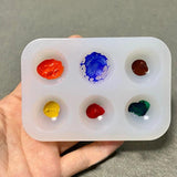 Silicone Artist Paint Palette Mold DIY Resin Mold Paint Tray Mold