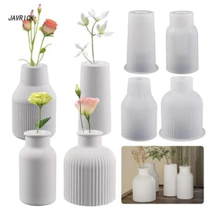 3D Flower Vase Silicone Mold DIY Decorative Crafts Mold